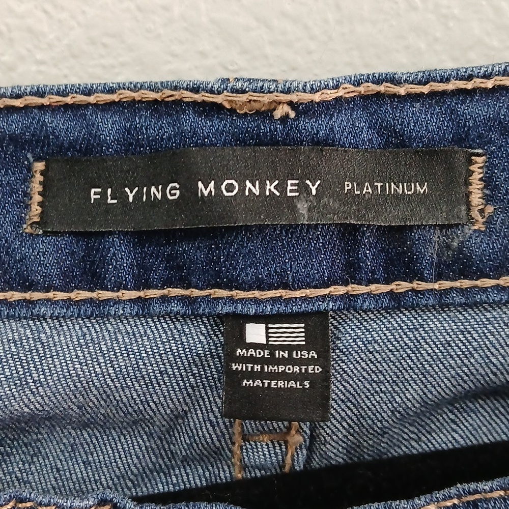 Flying Monkey Platinum Blue Denim Jeans Size 28 - Picture 5 of 8